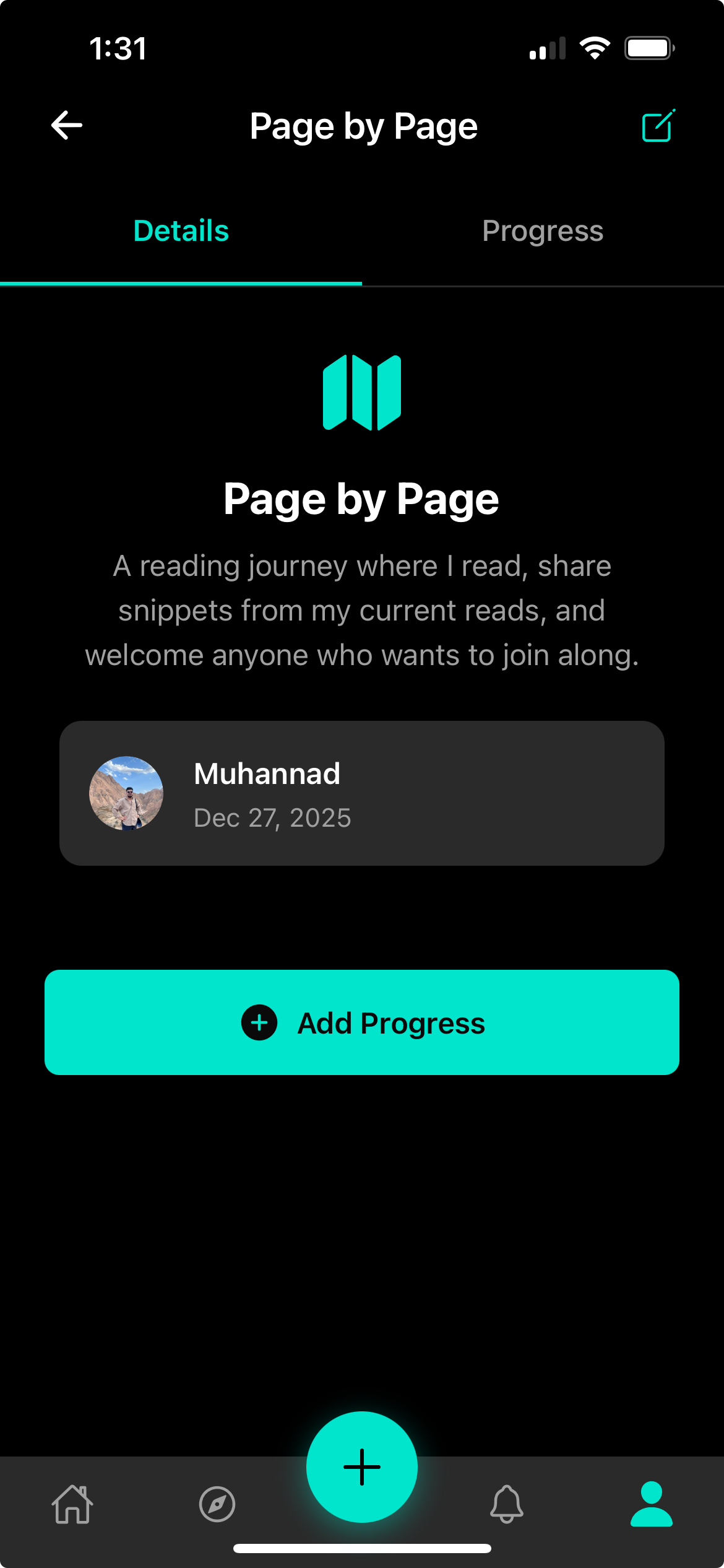 Journey detail with progress timeline